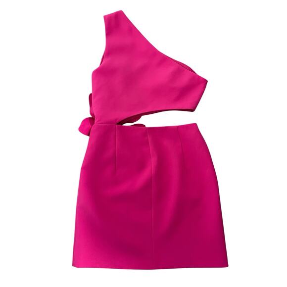 PatBo Flower Appliqué dress Cut-Out Pink Size 6 chic Feminine luxury Designer - Picture 4 of 16